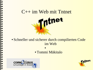 C++ im Web mit Tntnet