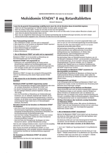 Molsidomin STADA® 8 mg Retardtabletten - Aliva