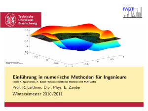 Einführung in numerische Methoden für Ingenieure