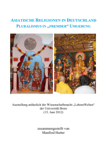 „Asiatische Religionen in Deutschland. Pluralismus in „fremder