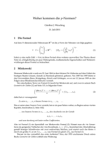 Woher kommen die p-Normen?