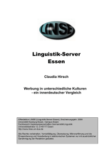 Claudia Hirsch Werbung in unterschiedliche Kulturen