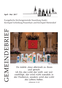 Gemeindebrief April-Mai 2017 - evangelische-kirche