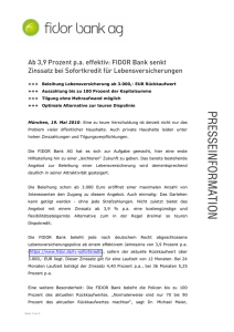 FIDOR Bank AG veröffentlicht erste Jahresabschluss
