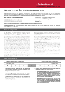 wesentliche anlegerinformationen - 3 Banken