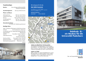 Gebäude Q - ein Neubau für die Universität Paderborn - Bau