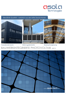 bauwerkintegrierte photovoltaik [bipv]