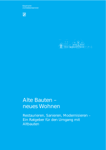 Alte Bauten – neues Wohnen - Bayerische Architektenkammer