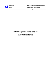 Einführung in die Hardware des Lego Mindstorms