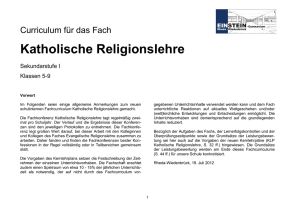 katholische Religion - Einstein-Gymnasium Rheda