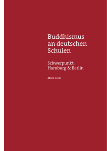 „Buddhismus an deutschen Schulen“, Schwerpunkt