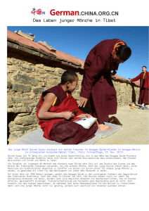 Das Leben junger Mönche in Tibet