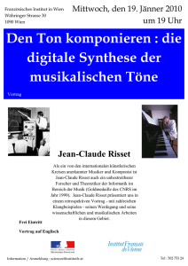 Den Ton komponieren : die digitale Synthese der musikalischen Töne
