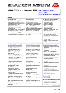 Die Gesellschaft Schweiz – Islamische Welt (GSIW) verurteilt die