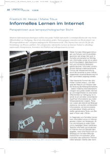 Informelles Lernen im Internet