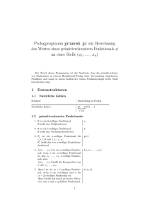 Prologprogramm primrek.pl zur Berechnung des Wertes eines