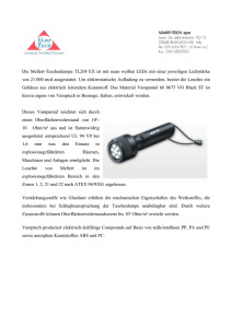 Die Mellert-Taschenlampe TL268 EX ist mit neun weißen LEDs mit