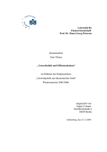 Umweltethik und Effizienzdenken - Prof. Dr. Hans