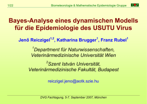 Bayes-Analyse eines dynamischen Modells für die Epidemiologie