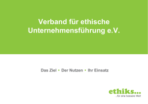 Verband für ethische Unternehmensführung eV