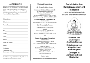 Info-Schule - Buddhistische Gesellschaft Berlin