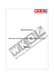 Branchenreport Werbung und damit verbundene Kreativleistungen