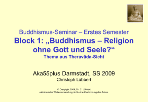 Buddhismus - 1. Semester/ Block1