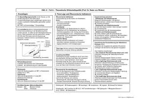 VWL II – Teil A – Theoretische Wirtschaftspolitik (Prof. Dr. Bodo von