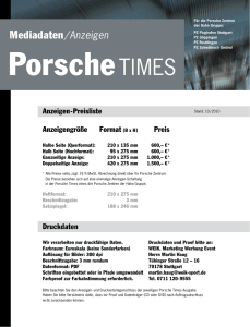 Mediadaten/Anzeigen - Porsche Zentrum Reutlingen