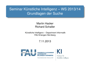 Seminar Künstliche Intelligenz – WS 2013/14 Grundlagen der