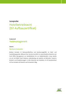 Hotelbetriebswirt (IST-Aufbauzertifikat) - IST