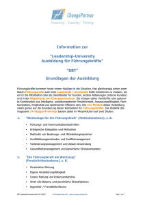 BBT Leadership-University Reihe 28 120509