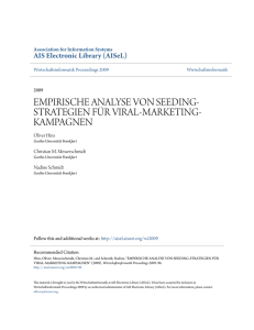 empirische analyse von seeding-strategien für viral