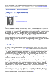Das Gehirn ist kein Computer - Karl-Heinz Brodbeck - T