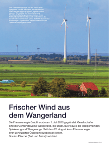 Bericht lesen - Friesenenergie