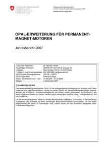 OPAL-ERWEITERUNG FÜR PERMANENT- MAGNET