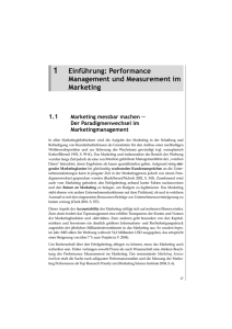 Performance Management und Measurement im Marketing