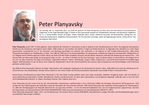 Peter Planyavsky - Die Papst-Benedikt