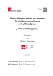 Magnetfeldspulen und ein Interferometer für ein