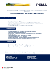 Software Entwickler-in MS Dynamics NAV _Navision_2016 2