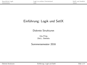 Einführung: Logik und SetlX