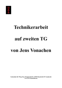 2. Technikerarbeit Sifu Jens Vonachen