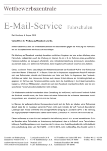 E-Mail-Service Fahrschulen - Fahrlehrerverband Westfalen