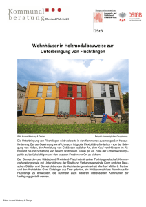 Informationsblatt "Wohnhäuser in Holzmodulbauweise zur