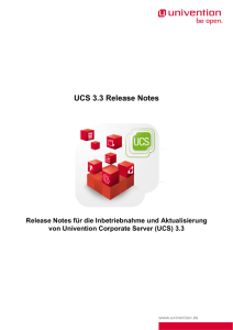 UCS 3.3 Release Notes