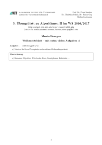 5. ¨Ubungsblatt zu Algorithmen II im WS 2016/2017