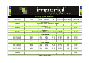 LED Shopsystem Bruttopreisliste
