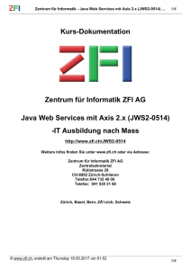 JWS2-0514 - Zentrum für Informatik ZFI AG