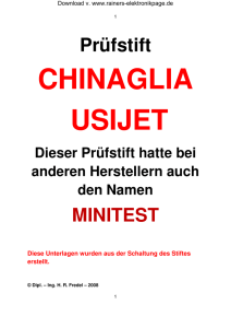 Chinaglia USIJET - Rainers Elektronikpage