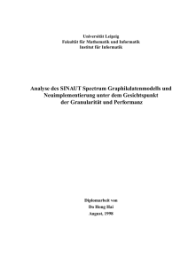 Analyse des SINAUT Spectrum Graphikdatenmodells und